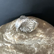 Men's Eagle Head Ring | Navajo Sterling Silver | Sz 8.5 | Authentic Native American Handmade | 15387