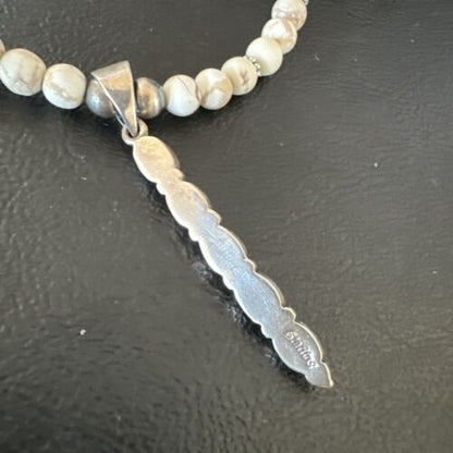 Navajo Wild Horse Necklace Pendant | Sterling Silver | Authentic Native American Handmade | 15813