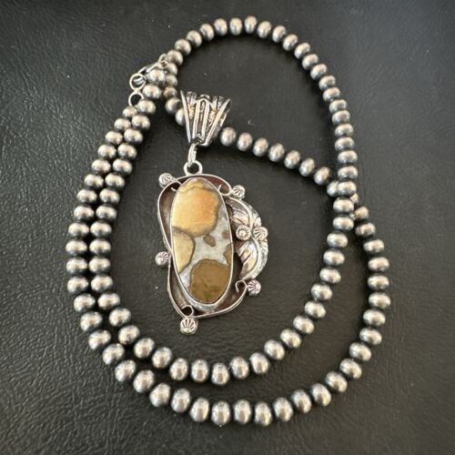 Navajo Wild Horse Necklace Pendant | Sterling Silver | Authentic Native American Handmade | 16941 - Masha USA