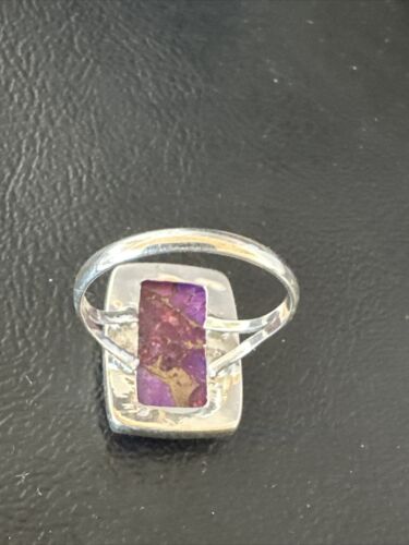 Southwestern Navajo Purple Mojave Turquoise Ring | Sterling Silver | Sz 10 | 15609