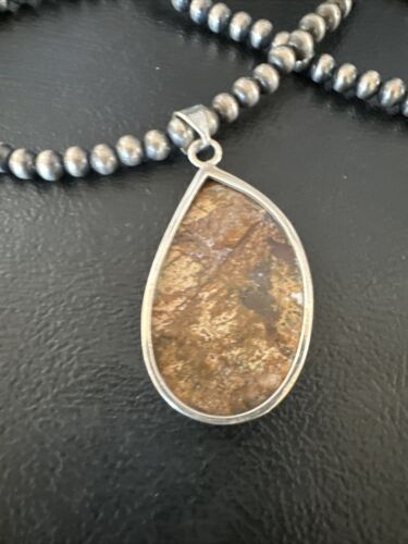Navajo Wild Horse Necklace Pendant | Sterling Silver | Authentic Native American Handmade | 15733