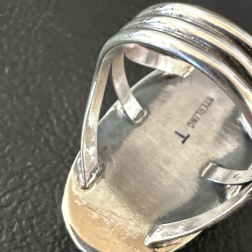 Navajo Wild Horse Turquoise Ring | Sterling Silver | Sz 8.5 | Authentic Native American Handmade | 16470