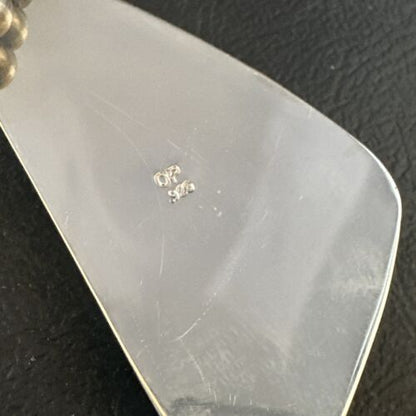 Men's Blue Spiderweb Turquoise Pendant Necklace | Navajo Sterling Silver | Authentic Native American Handmade | 14970