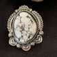 Native American Men's Navajo White Buffalo Turquoise Ring | Sterling Silver | Sz 10 | 233
