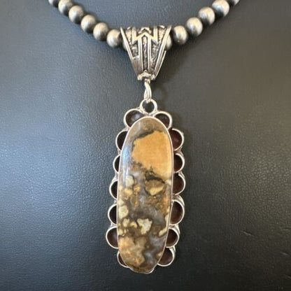 Navajo Wild Horse Necklace Pendant | Sterling Silver | Authentic Native American Handmade | 16989