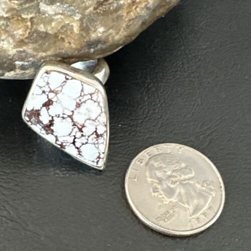 Men's and Women's Wild Horse Turquoise Navajo Ring | Sterling Silver | Sz 7 | Authentic Native American Handmade | 17261