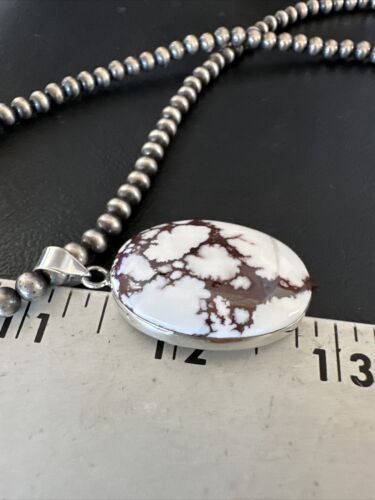 Navajo Wild Horse Necklace Pendant | Sterling Silver | Authentic Native American Handmade | 15731