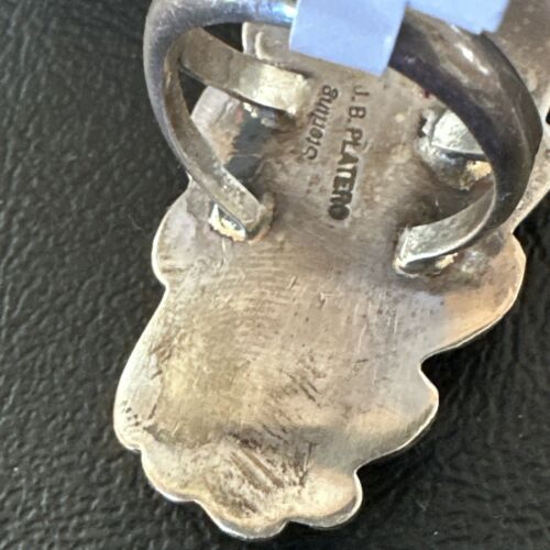 Native American Men's Spiny Oyster Ring | Navajo Sterling Silver | Sz 8.5 | 16889