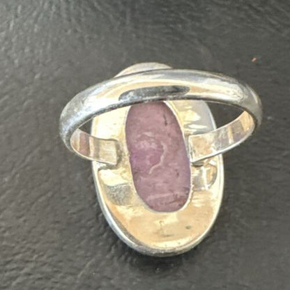 Women's Southwestern Sterling Silver Purple Sugilite Ring | Sz 9.5 | 17558