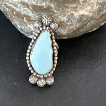 Women's Dry Creek Turquoise Ring | Navajo Sterling Silver | Sz 7 | 15895
