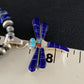 Blue Turquoise & Lapis Dragonfly Pendant Necklace | Navajo Sterling Silver | Authentic Native American Handmade | 13537