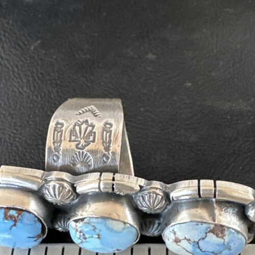 Navajo Blue Golden Hills Turquoise Multi-Stone Ring | Authentic Native American Sterling Silver | Sz 9.5 | 16288