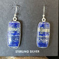 Blue Denim Lapis Dangle Earrings | Sterling Silver | 1" | 15804