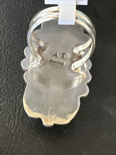 Men's Blue Kingman Turquoise Ring | Navajo Sterling Silver | Sz 9.5 | Authentic Native American Handmade | 15518