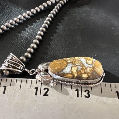 Navajo Wild Horse Necklace Pendant | Sterling Silver | Authentic Native American Handmade | 16983