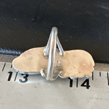 Navajo Blue Turquoise Ring | Sterling Silver | Sz 6 | Authentic Native American Handmade | 15405