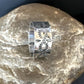 Navajo Stamped Sterling Silver Thumb Ring | Sz 14 | Authentic Native American Handmade | 15128