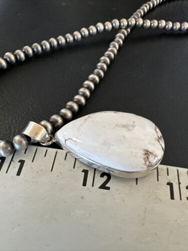 Navajo Wild Horse Necklace Pendant | Sterling Silver | Authentic Native American Handmade | 15732
