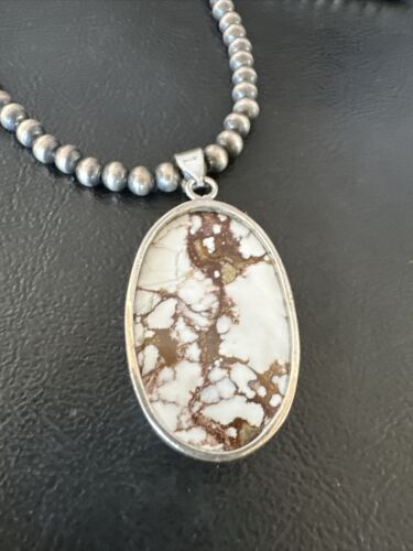 Navajo Wild Horse Necklace Pendant | Sterling Silver | Authentic Native American Handmade | 15729