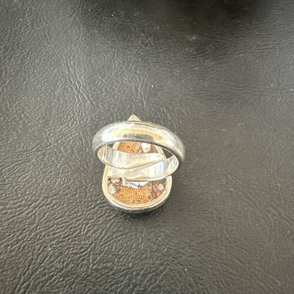 Men's & Women's Wild Horse Turquoise Ring | Navajo Sterling Silver | Sz 7 | Authentic Native American Handmade | 17364