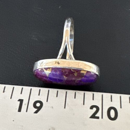 Navajo Purple Mojave Turquoise Ring | Sterling Silver | Sz 10 | Authentic Native American Handmade | 15773