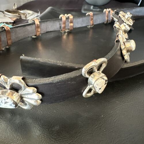 White Buffalo Turquoise Concha Belt | Navajo Sterling Silver | 50" Buckles | Authentic Native American Handmade | 15816