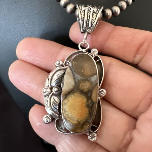 Navajo Wild Horse Necklace Pendant | Sterling Silver | Authentic Native American Handmade | 16943