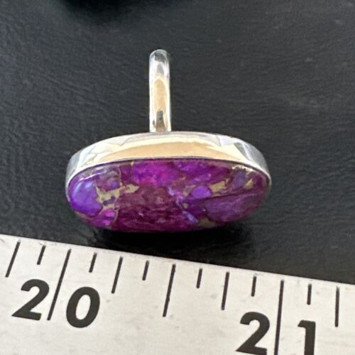 Southwestern Navajo Purple Mojave Turquoise Ring | Sterling Silver | Sz 7 | 15780