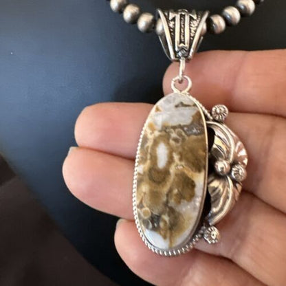 Navajo Wild Horse Necklace Pendant | Sterling Silver | Authentic Native American Handmade | 16990