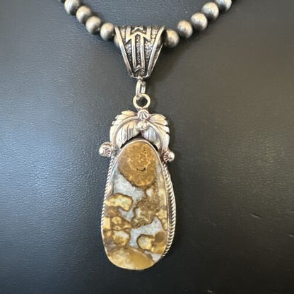 Navajo Wild Horse Necklace Pendant | Sterling Silver | Authentic Native American Handmade | 16983