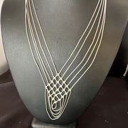 Heishi Liquid Sterling Silver 5-Strand Necklace | 20" | 15888