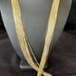 Gold Filled Heishi Tubes Necklace | 50 Strand | Liquid Sterling Silver | 30" | 17393
