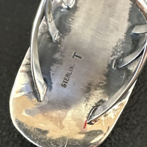 Navajo Ribbon Boulder Green Turquoise Ring | Sterling Silver | Sz 8 | Authentic Native American Handmade | 16383