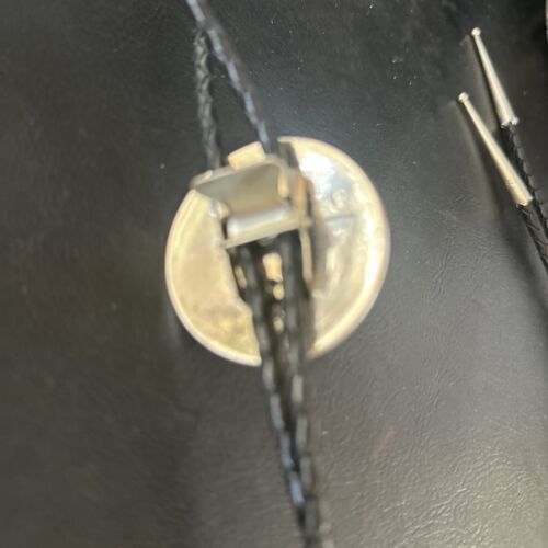 Native American Handmade Men's Bolo Tie | Hopi Sterling Silver | 14323