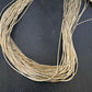 Gold Filled Heishi Tubes Necklace | 50 Strand | Liquid Sterling Silver | 30" | 17393