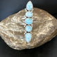 Navajo Blue Larimar Multi-Stone Ring | Authentic Native American Sterling Silver | Multi-Stone | Sz 5.5 | 15977