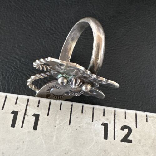 Navajo Sterling Silver Butterfly Ring | Sz 7 | Authentic Native American Handmade | 16976