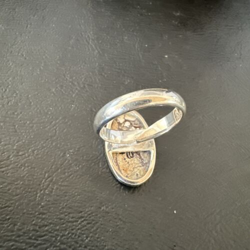 Men's and Women's Wild Horse Turquoise Ring | Navajo Sterling Silver | Sz 8 | 17360