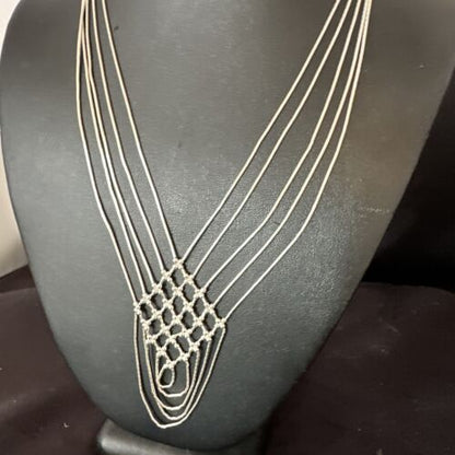 Heishi Liquid Sterling Silver 5-Strand Necklace | 20" | 15888