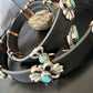 Men's Blue Kingman Turquoise Concho Belt | Sterling Silver Navajo Tufa | Authentic Native American Handmade | 16788