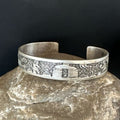 Navajo Stamped Cuff Bracelet | Sterling Silver | Authentic Native American Handmade | 16969