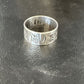 Men's Wide Band Thumb Ring | Navajo Stamped Sterling Silver | Sz 14 | Authentic Native American Handmade | 15127