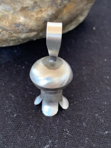 Navajo Naja Pendant | Sterling Silver | Handmade Pearls | 1.25" | Authentic Native American | 1258
