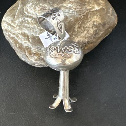 Native American Navajo Sterling Silver Necklace | Large Naja Pendant | 20" | 10050