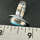 Navajo Sterling Silver Blue Kingman Turquoise Ring | Sz 8 | Authentic Native American Handmade | 17597