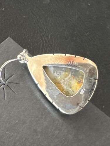Navajo Bumblebee Jasper Earrings | Sterling Silver | Authentic Native American Handmade | 15838