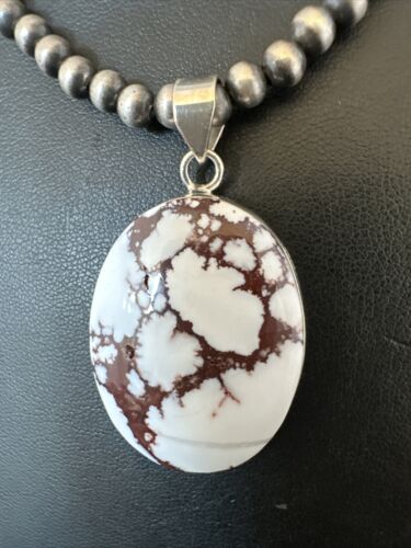 Navajo Wild Horse Necklace Pendant | Sterling Silver | Authentic Native American Handmade | 15731