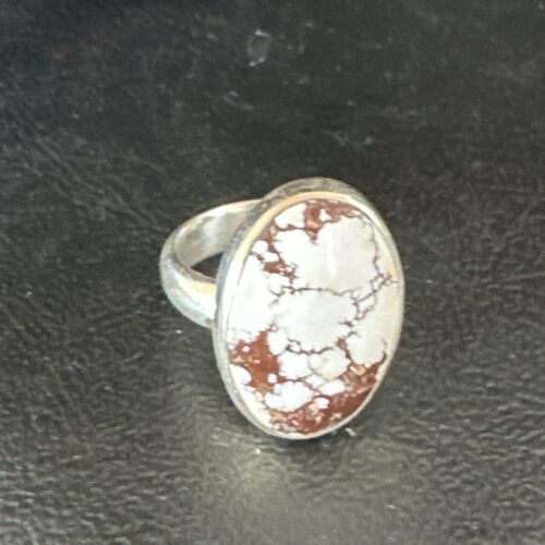Men's & Women's Wild Horse Turquoise Ring | Navajo Sterling Silver | Sz 7 | Authentic Native American Handmade | 17279