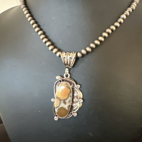 Navajo Wild Horse Necklace Pendant | Sterling Silver | Authentic Native American Handmade | 16941 - Masha USA