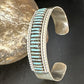 Zuni Blue Turquoise Needle Point Cluster Cuff Bracelet | Sterling Silver | Authentic Native American Handmade | 15067